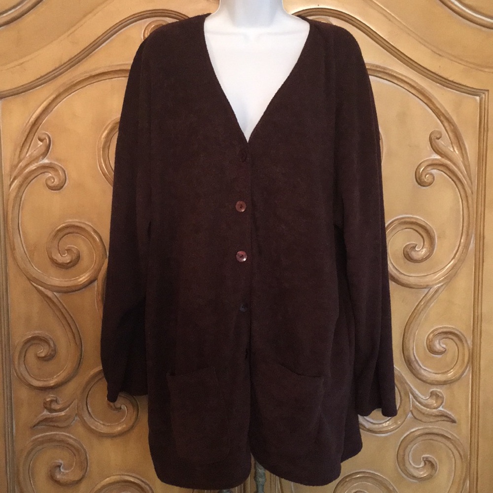 NY & Co Brown Fuzzy jacket